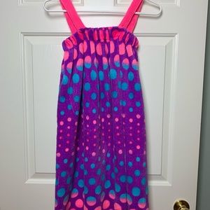 justice polka dot wrap towel robe